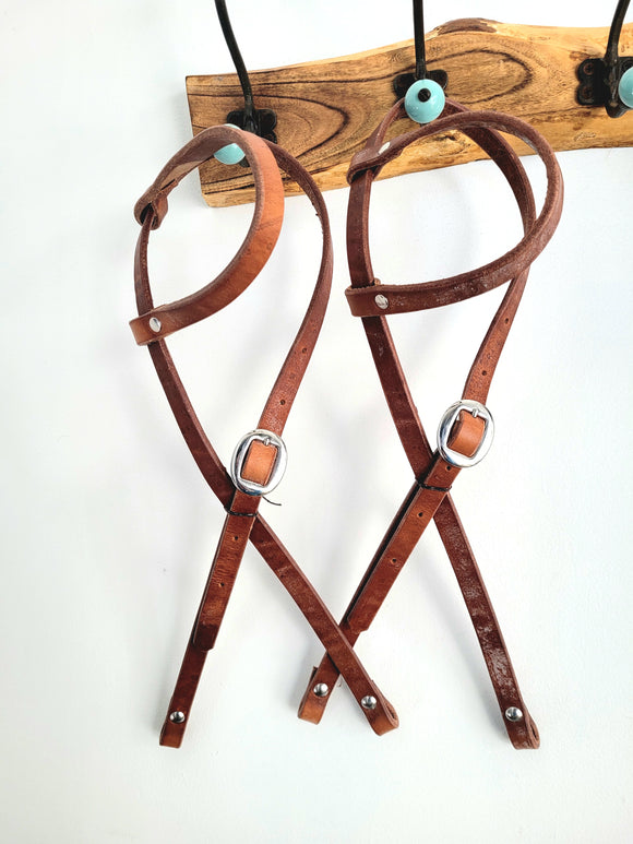 Hot oiled one ear headstall