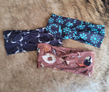 Western print headbands