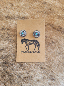 Turquoise stud earrings