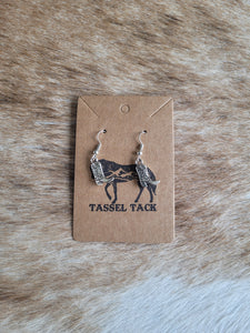 Cowboy boot dangle earrings