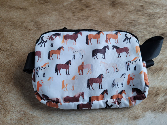 Horse print bum bag / belt bag (3 color options)