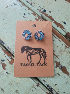 Squashblossom stud earrings