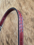 Rope nose black buckstitched halter