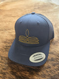 Bootstitch snap back hat - navy/yellow