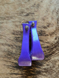 Wooden stirrups - purple
