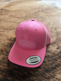 Bootstitch snap back hat - pink