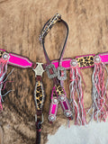 PRE-ORDER - Pink cheetah tack set