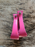 Wooden stirrups - hot pink