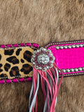 PRE-ORDER - Pink cheetah tack set
