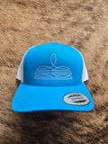 Bootstitch snap back hat - teal