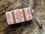 Aztec wallet with strap