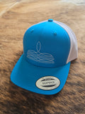 Bootstitch snap back hat - teal