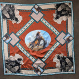 Barrel Racer Renee Gould art silk wild rag