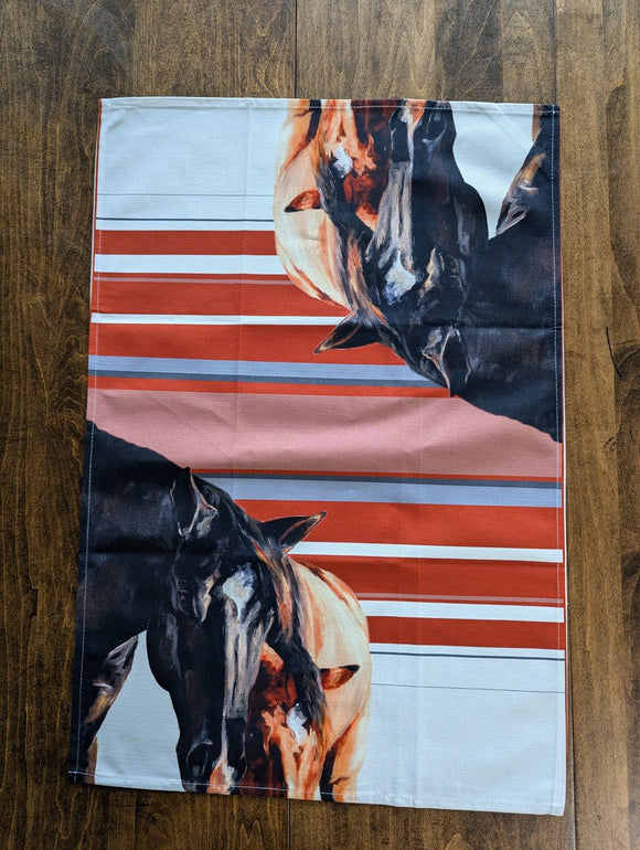 Mare and foal Renee Gould tea towels