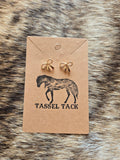 Bow stud earrings