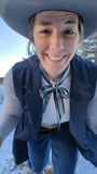 Bison Renee Gould silk twilly