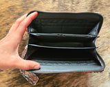 Aztec wallet with strap