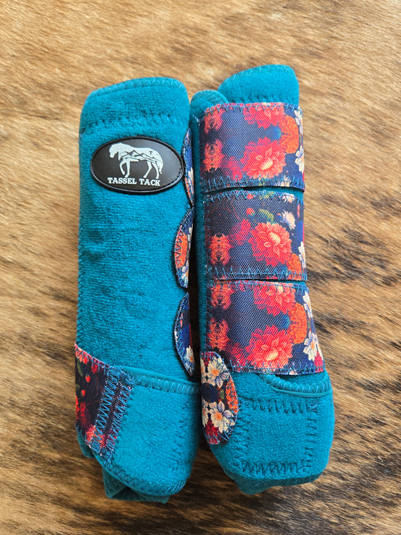 Tropical Teal sport boots