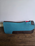 Merino Wool Saddle Pad - red/turquoise 1"
