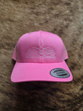 Bootstitch snap back hat - pink