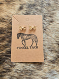 Bow stud earrings