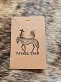 Cross stud earrings - medium