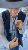 Bison Renee Gould silk twilly