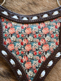 Peonies leather tack set