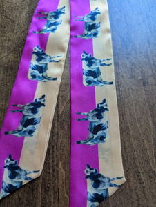 Dairy cow Renee Gould silk twilly