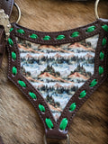 Mountains leather tack set