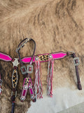 PRE-ORDER - Pink cheetah tack set