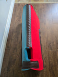 Merino Wool Saddle Pad - red/turquoise 1"