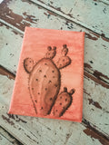 Original acrylic prickly pear cactus painting