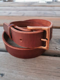 Genuine leather belt - made to order
